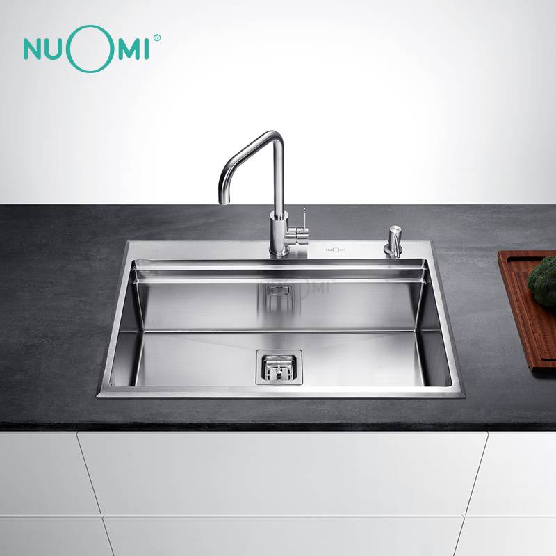 NUOMI CARLOW Series Stainless Steel Manual Kitchen Sinks With Drainer